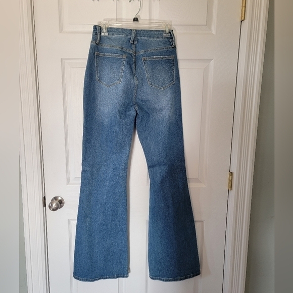 Miss Lola High Waist Flare Wide Leg Jeans Women’s Size 9 NWT Boho - Picture 8 of 10